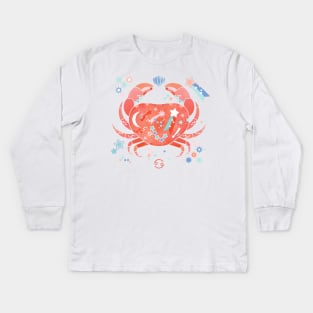 Cancer the Crab Kids Long Sleeve T-Shirt